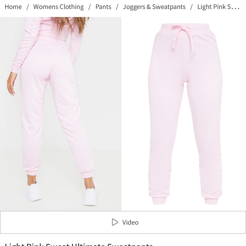 Light Pink Sweat Ultimate Sweatpants - PRETTYLITTLETHING